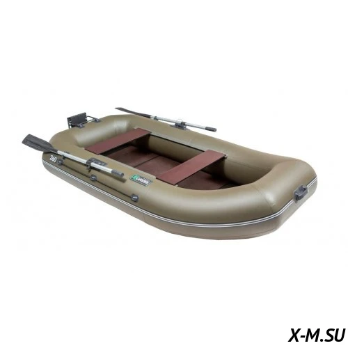 Гребная лодка GAVIAL 240NT навесной транец + Слань 1,5м Гребная лодка GAVIAL 240NT навесной транец + Слань 1,5м
