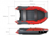 Надувная лодка REEF SKAT 400 S НД с интегрированным фальшбортом