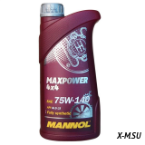 Масло Mannol трансмис. 75w140 син. Maxpower4*4  20л (по 1 литру)